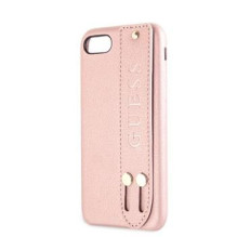 „Guess“ – iPhone 7 / 8 / SE2020 Saffiano dirželio dėklas, rožinis