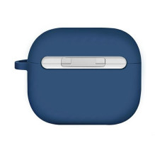 UNIQ Uniq Nexo dėklas, skirtas AirPods 3 ausinėms + ausų kabliukai, silikoninis – mėlynas UNIQ Uniq Nexo dėklas, skirtas AirPods 3 ausinėms + ausų kabliukai, silikoninis – mėlynas