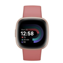 „Fitbit Versa 4“ išmanusis laikrodis su NFC, GPS, rausvo smėlio spalvos