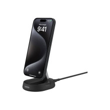 Belkin , Adjustable Wireless Magnetic Charging Station with Qi2 (15W) , WIA008vfBK