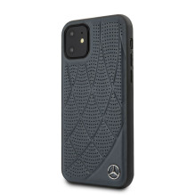 Mercedes-Benz Apple iPhone 11 Quilted Genuine Leather Blue