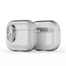 Dux Ducis Apple AirPods 4 PECL Series PC+TPU Cover with Hook Grey Dux Ducis Apple AirPods 4 PECL Series PC+TPU Cover with Hook Grey