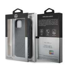 Mercedes-Benz Apple iPhone 11 Quilted Genuine Leather Blue