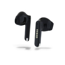 Guess Elongated Metallic ENC TWS Wireless Earphones Black