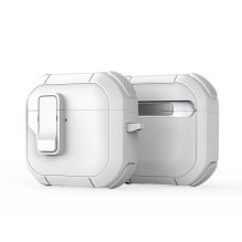 Dux Ducis - AirPods 4 PECP Series PC+TPU Cover with Hook White Dux Ducis - AirPods 4 PECP Series PC+TPU Cover with Hook White