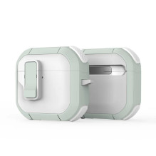 Dux Ducis - AirPods 4 PECP Series PC+TPU Cover with Hook White Green Dux Ducis - AirPods 4 PECP Series PC+TPU Cover with Hook White Green
