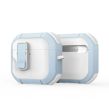 Dux Ducis - AirPods 4 PECP Series PC+TPU Cover with Hook White Blue Dux Ducis - AirPods 4 PECP Series PC+TPU Cover with Hook White Blue