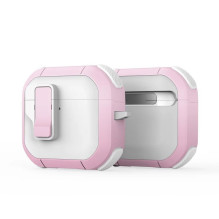 Dux Ducis - AirPods 4 PECP Series PC+TPU Cover with Hook White Pink Dux Ducis - AirPods 4 PECP Series PC+TPU Cover with Hook White Pink