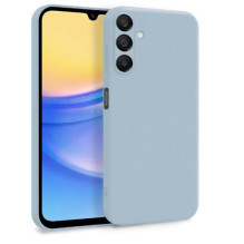 Evelatus Samsung Galaxy A15 Premium Soft Touch Silicone Case Grey Blue