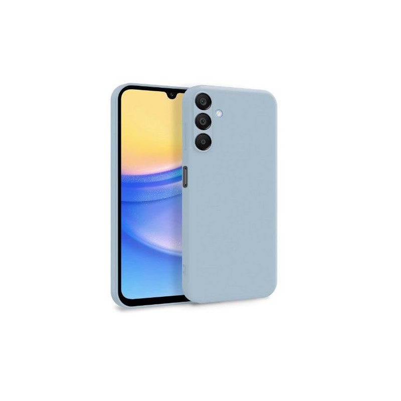 Evelatus Samsung Galaxy A15 Premium Soft Touch Silicone Case Grey Blue