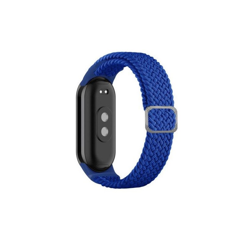 „iLike Universal Mi Band 8“ apyrankė, pintas audinio dirželis, mėlyna