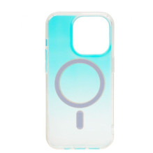 Evelatus Apple iPhone 16 Plus skaidrus gradientinis magnetinis dėklas su chameleono raštu