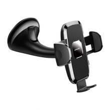 Joyroom Joyroom JR-ZS259 mechanical car holder universal for phone on cockpit / window - black