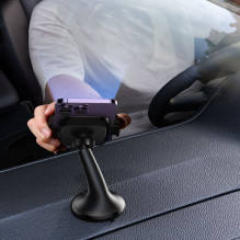 Joyroom Joyroom JR-ZS259 mechanical car holder universal for phone on cockpit / window - black