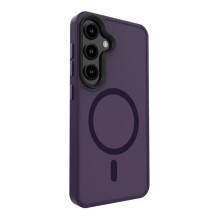 „Evelatus“ „Samsung Galaxy S25 Hybird“ dėklas su magnetiniu PC+TPU, violetinis