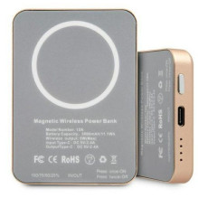 „Guess“ indukcinė išorinė baterija 5W GUPBMSVSLG 3000mAh „MagSafe“ auksinė „Guess“ indukcinė išorinė baterija 5W GUPBMSVSLG 3000mAh „MagSafe“ auksinė