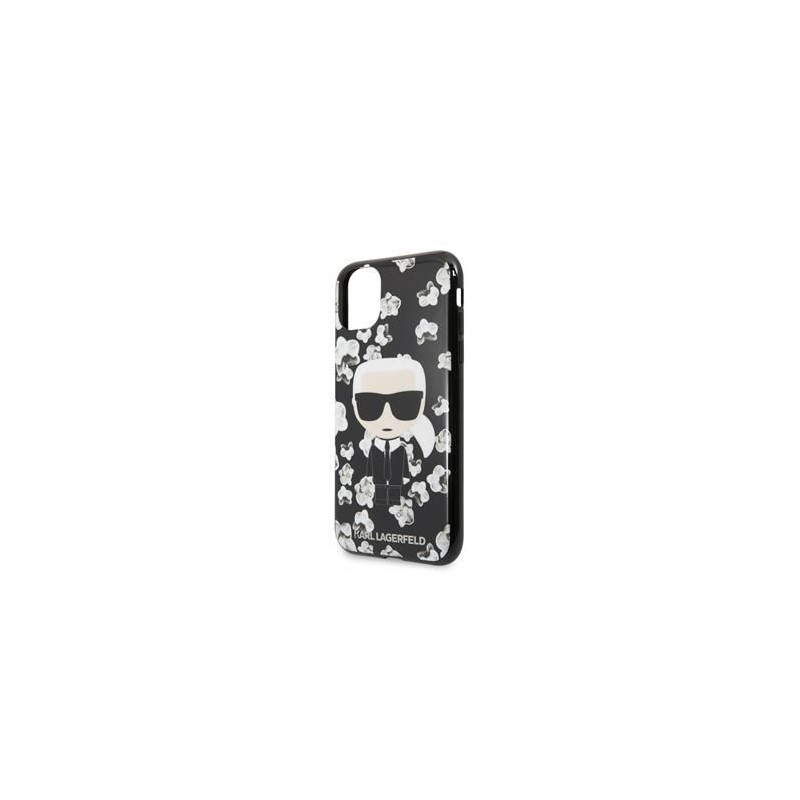 Karl Lagerfeld Apple iPhone 11 TPU Flower Cover Black