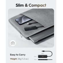 Cudy UH40A PortMate USB-A to 4-Port USB 3.0 Hub 5Gbps Data Only Plastic Compact Black Cudy UH40A PortMate USB-A to 4-Port USB 3.0 Hub 5Gbps Data Only Plastic Compact Black