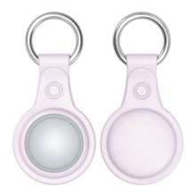 Dux Ducis - Dux Ducis 4pcs set Silicone flexible cover keychain loop case for Apple AirTag (Black / Green / Pink / Blue)