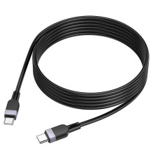 Hoco X109 Energy 60W silicone charging data cable C to C(L 2M) Black
