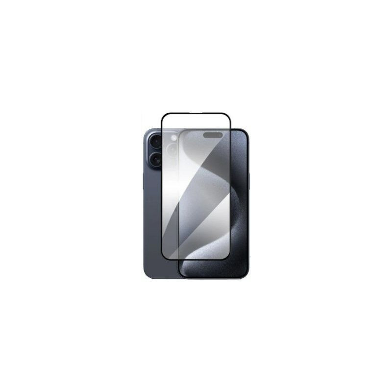 iLike Apple iPhone 16E / 14 / 13 / 13 Pro Full Glue 21D grūdinto stiklo apsauginis stikliukas be pakuotės (2 vnt.) juoda