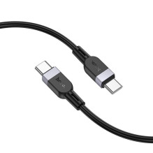 Hoco X109 Energy 60W silicone charging data cable C to C(L.3M) Black
