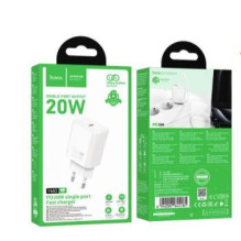 „Hoco N60 Gentle“ vieno prievado PD20W įkroviklis (ES), baltas