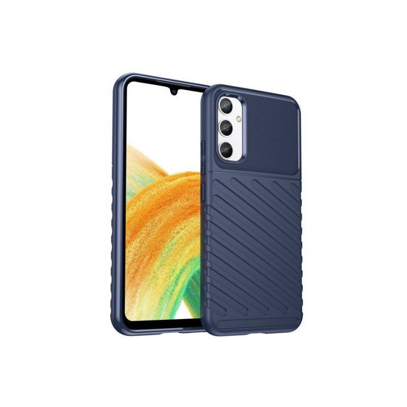 „iLike“ Samsung Galaxy A34 5G silikoninis apsauginis dėklas, mėlynas