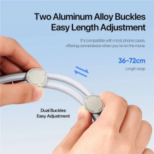 Dux Ducis Universal DUX DUCIS Plaz - cross-body phone strap - grey Grey