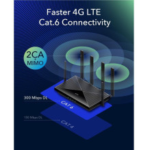 „Cudy LT700 LinkCell Pro AC1200 4G LTE Cat6“ gigabito maršrutizatorius su dviem SIM kortelėmis, dviejų dažnių VPN tinkle