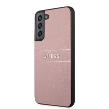 „Guess“ „Samsung S22 Plus“ PU odos „Saffiano“ dėklas rožinis „Guess“ „Samsung S22 Plus“ PU odos „Saffiano“ dėklas rožinis