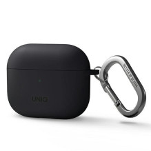 UNIQ Uniq Nexo dėklas, skirtas AirPods 3 ausinėms + ausų kabliukai, silikoninis – pilkas UNIQ Uniq Nexo dėklas, skirtas AirPods 3 ausinėms + ausų kabliukai, silikoninis – pilkas