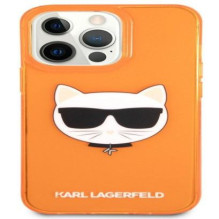 Karl Lagerfeld Apple iPhone 13 Pro Fluo TPU Choupette Head Case Orange Karl Lagerfeld Apple iPhone 13 Pro Fluo TPU Choupette Head Case Orange