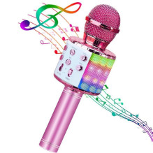 Bemi M85 Karaoke Kids &amp; Adult Fun Effect Microphone with Speakers &amp; Recodr Micro SD USB Bluetooth