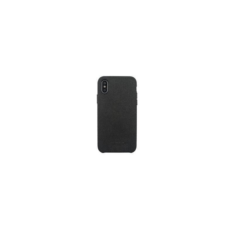 „SoSeven Apple iPhone X / XS Premium“ džentelmeno dėklas, juodas, medžiaginis