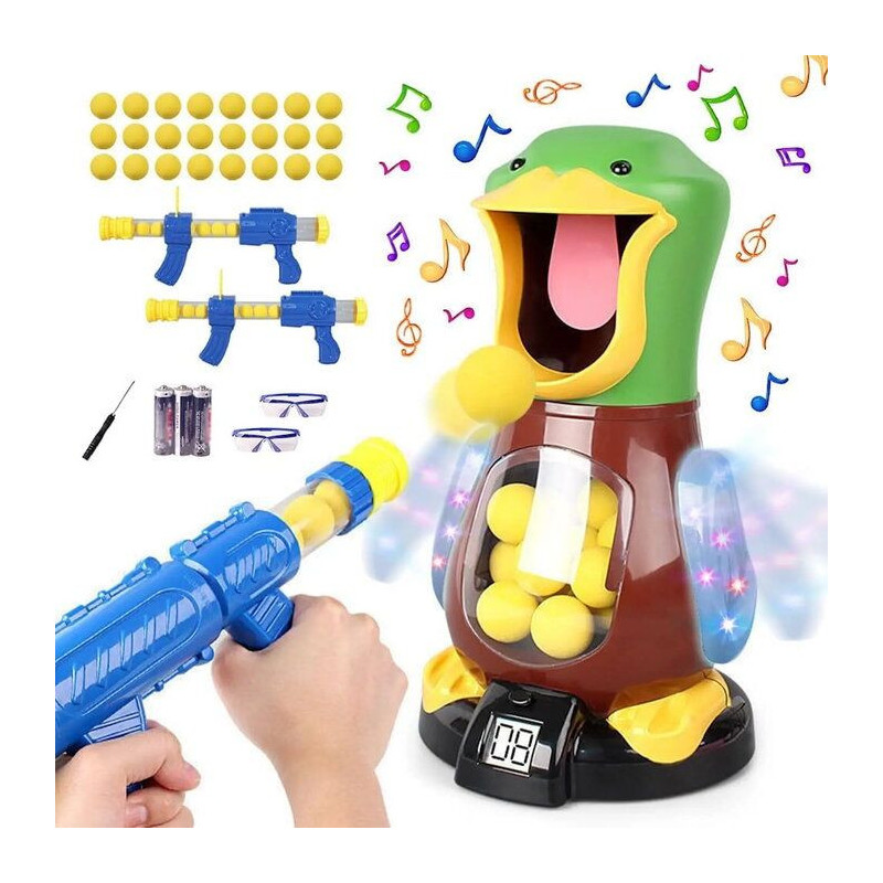 Kiddyz D12 Attractive Duck Shooting Game with Gun &amp; 12 Balls