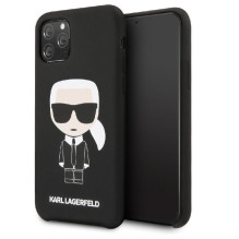 Karl Lagerfeld Apple iPhone 11 Pro Iconic Silicone Cover Black