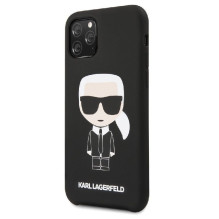 Karl Lagerfeld Apple iPhone 11 Pro Iconic Silicone Cover Black