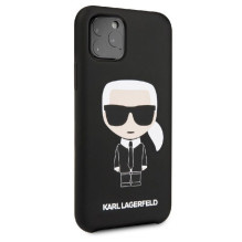 Karl Lagerfeld Apple iPhone 11 Pro Iconic Silicone Cover Black