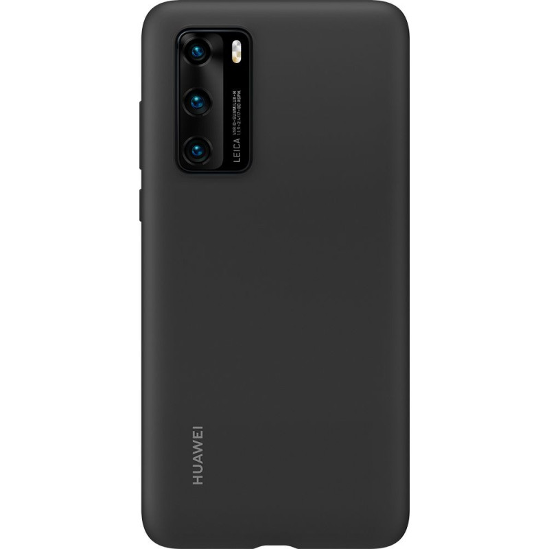 Huawei P40 silikoninis dėklas, juodas
