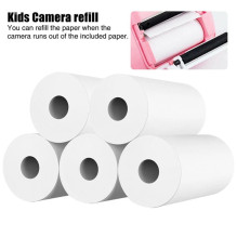 HQ Self-Adhesive Thermo Paper sticker x5 Rolls 57mm x 25mm for Kids Print Camera