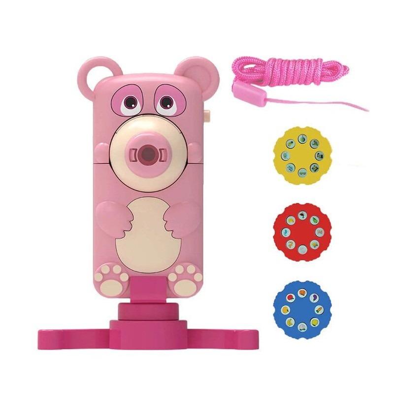 Kiddyz PR1 Children 2in1 Compact Foldable Drawing Projector desk stand Camera Bear Design