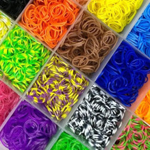 Kiddyz 4400pcs Bracelet Making Kit Rubber Bands Hooks Clips &amp; Charms Organized Storage Box Multicolor