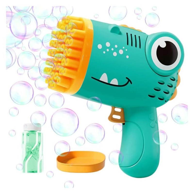 Kiddyz Bubble Gun 40 hole Soap Bubble Gun with bottle holder for Indoor Kids Party &amp; Outdoor Games