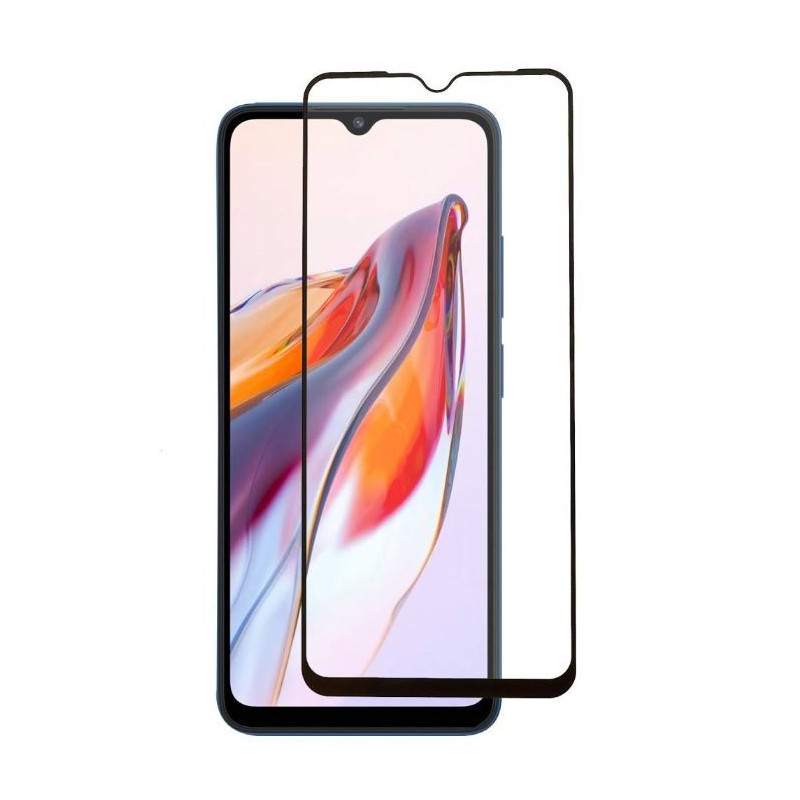 iLike - Tempered glass 6D for Xiaomi Redmi 10C / 12C / Poco C40 black frame