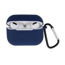 iLike Apple Case for Airpods Pro 2 dark blue with hook