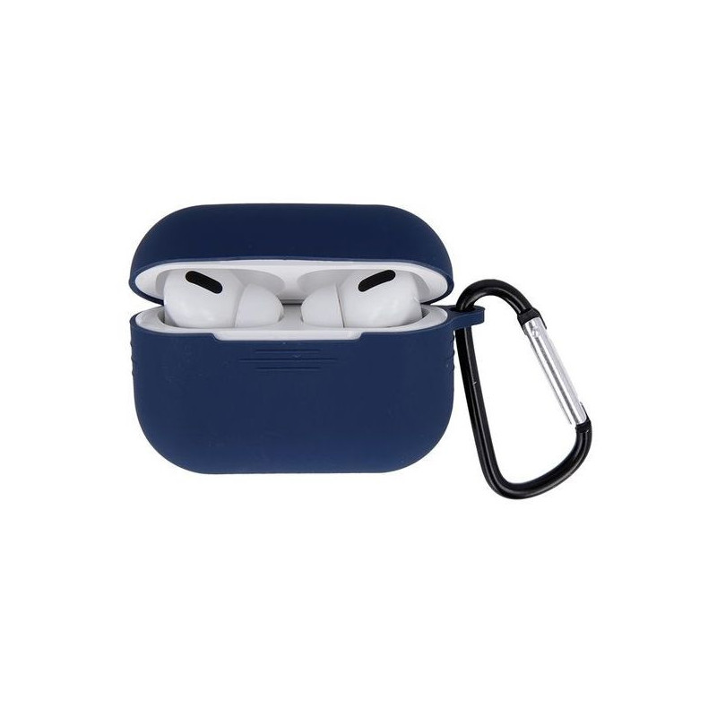 „iLike“ „Apple“ dėklas, skirtas „Airpods Pro 2“, tamsiai mėlynas su kabliuku