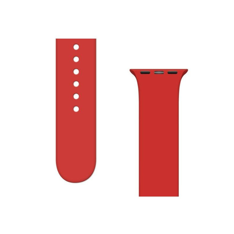 „iLike Strap APS“ silikoninis laikrodžio dirželis Ultra / 8 / 7 / 6 / 5 / 4 / 3 / 2 / SE (45 / 44 / 42 mm) Raudonas dirž