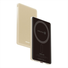 Evelatus PD20W 5000mAh išorinė baterija „MagLink Elite“ su belaidžiu įkrovimu EVEP02PBMEG auksinė Evelatus PD20W 5000mAh išorinė baterija „MagLink Elite“ su belaidžiu įkrovimu EVEP02PBMEG auksinė