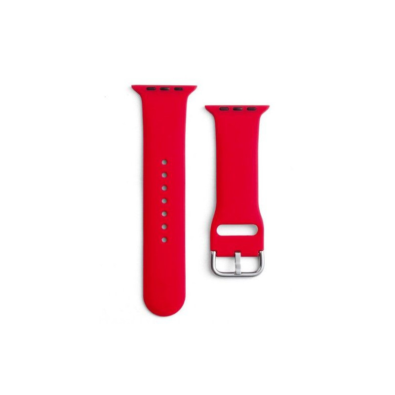 „iLike Strap APS“ silikoninis laikrodžio dirželis Ultra / 8 / 7 / 6 / 5 / 4 / 3 / 2 / SE (49 / 45 / 44 / 42 mm) Raudonas